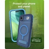 image:imageZAGG Rainier Case with Kickstand for iPhone 17 Pro Max  Green Sea Kelp Graphene 22ft 7m Drop Protection Lanyard Attach Points MagSafe Wireless Charging Compatible 2Piece Design Phone CaseBlue Cobalt Horizon