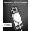 image:imageZAGG Rainier Case with Kickstand for iPhone 17 Pro Max  Green Sea Kelp Graphene 22ft 7m Drop Protection Lanyard Attach Points MagSafe Wireless Charging Compatible 2Piece Design Phone CaseBlack
