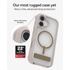 image:imageZAGG Rainier Case with Kickstand for iPhone 17 Pro Max  Green Sea Kelp Graphene 22ft 7m Drop Protection Lanyard Attach Points MagSafe Wireless Charging Compatible 2Piece Design Phone CaseGray Sandstone