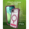 image:imageZAGG Rainier Case with Kickstand for iPhone 17 Pro Max  Green Sea Kelp Graphene 22ft 7m Drop Protection Lanyard Attach Points MagSafe Wireless Charging Compatible 2Piece Design Phone CaseRed Black Cherry