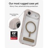 image:imageZAGG Rainier Case with Kickstand for iPhone 17 Pro Max  Green Sea Kelp Graphene 22ft 7m Drop Protection Lanyard Attach Points MagSafe Wireless Charging Compatible 2Piece Design Phone CaseGray Sandstone