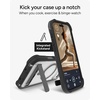 image:imageZAGG Rainier Case with Kickstand for iPhone 17 Pro Max  Green Sea Kelp Graphene 22ft 7m Drop Protection Lanyard Attach Points MagSafe Wireless Charging Compatible 2Piece Design Phone CaseBlack