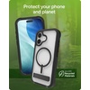image:imageZAGG Rainier Case with Kickstand for iPhone 17 Pro Max  Green Sea Kelp Graphene 22ft 7m Drop Protection Lanyard Attach Points MagSafe Wireless Charging Compatible 2Piece Design Phone CaseBlack