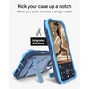 image:imageZAGG Rainier Case with Kickstand for iPhone 17 Pro Max  Green Sea Kelp Graphene 22ft 7m Drop Protection Lanyard Attach Points MagSafe Wireless Charging Compatible 2Piece Design Phone CaseBlue Cobalt Horizon