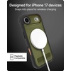 image:imageZAGG Rainier Case with Kickstand for iPhone 17 Pro Max  Green Sea Kelp Graphene 22ft 7m Drop Protection Lanyard Attach Points MagSafe Wireless Charging Compatible 2Piece Design Phone CaseGreen Sea Kelp