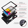 image:imageZAGG Rugged Tablet Case for iPad Air 13 M5 M4 M3 M2  Protective 360 Rotating Hand Strap Integrated Kickstand DropProof Ideal for Business Warehouse and Field Use BlackiPad 109 10th Gen