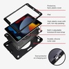 image:imageZAGG Rugged Tablet Case for iPad Air 13 M5 M4 M3 M2  Protective 360 Rotating Hand Strap Integrated Kickstand DropProof Ideal for Business Warehouse and Field Use BlackiPad 102 7th  9th Gen