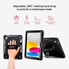 image:imageZAGG Rugged Tablet Case for iPad Air 13 M5 M4 M3 M2  Protective 360 Rotating Hand Strap Integrated Kickstand DropProof Ideal for Business Warehouse and Field Use BlackiPad 109 10th Gen