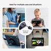image:imageZAGG Rugged Tablet Case for iPad Air 13 M5 M4 M3 M2  Protective 360 Rotating Hand Strap Integrated Kickstand DropProof Ideal for Business Warehouse and Field Use BlackiPad 102 7th  9th Gen