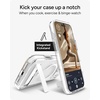 image:imageZAGG Santa Cruz Snap Case with Kickstand for iPhone 17 Pro Max  Jet Black Drop Protection 13ft4m MagSafe Charging Compatible ClearGuard AntiYellowing Technology Scratch Resistant Phone CaseWhite