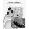 image:imageZAGG Santa Cruz Snap Case with Kickstand for iPhone 17 Pro Max  Silver Drop Protection 13ft4m MagSafe Charging Compatible ClearGuard AntiYellowing Technology Scratch Resistant Phone CaseWhite