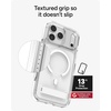 image:imageZAGG Santa Cruz Snap Case with Kickstand for iPhone 17 Pro Max  Silver Drop Protection 13ft4m MagSafe Charging Compatible ClearGuard AntiYellowing Technology Scratch Resistant Phone CaseWhite