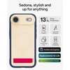 image:imageZAGG Sedona Snap Case with Kickstand for iPhone 17 Pro  Pitch Black Drop Protection 13ft4m MultiLayer Protection with Camera Button MagSafe Phone Case with ImpactAbsorbing BumpersRed  Light Cream   Blue