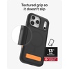 image:imageZAGG Sedona Snap Case with Kickstand for iPhone 17 Pro  Pitch Black Drop Protection 13ft4m MultiLayer Protection with Camera Button MagSafe Phone Case with ImpactAbsorbing BumpersFlood Black
