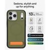 image:imageZAGG Sedona Snap Case with Kickstand for iPhone 17 Pro  Pitch Black Drop Protection 13ft4m MultiLayer Protection with Camera Button MagSafe Phone Case with ImpactAbsorbing BumpersGreen Sea Kelp