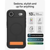 image:imageZAGG Sedona Snap Case with Kickstand for iPhone 17 Pro  Pitch Black Drop Protection 13ft4m MultiLayer Protection with Camera Button MagSafe Phone Case with ImpactAbsorbing BumpersFlood Black