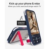 image:imageZAGG Sedona Snap Case with Kickstand for iPhone 17 Pro  Pitch Black Drop Protection 13ft4m MultiLayer Protection with Camera Button MagSafe Phone Case with ImpactAbsorbing BumpersRed  Light Cream   Blue