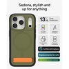 image:imageZAGG Sedona Snap Case with Kickstand for iPhone 17 Pro  Pitch Black Drop Protection 13ft4m MultiLayer Protection with Camera Button MagSafe Phone Case with ImpactAbsorbing BumpersGreen Sea Kelp