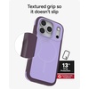 image:imageZAGG Sedona Snap Case with Kickstand for iPhone 17 Pro  Pitch Black Drop Protection 13ft4m MultiLayer Protection with Camera Button MagSafe Phone Case with ImpactAbsorbing BumpersPurple Dusty Grape