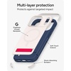 image:imageZAGG Sedona Snap Case with Kickstand for iPhone 17 Pro  Pitch Black Drop Protection 13ft4m MultiLayer Protection with Camera Button MagSafe Phone Case with ImpactAbsorbing BumpersRed  Light Cream   Blue