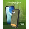 image:imageZAGG Sedona Snap Case with Kickstand for iPhone 17 Pro  Pitch Black Drop Protection 13ft4m MultiLayer Protection with Camera Button MagSafe Phone Case with ImpactAbsorbing BumpersGreen Sea Kelp