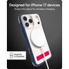 image:imageZAGG Sedona Snap Case with Kickstand for iPhone 17 Pro  Pitch Black Drop Protection 13ft4m MultiLayer Protection with Camera Button MagSafe Phone Case with ImpactAbsorbing BumpersRed  Light Cream   Blue