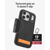 image:imageZAGG Sedona Snap Case with Kickstand for iPhone 17 Pro  Pitch Black Drop Protection 13ft4m MultiLayer Protection with Camera Button MagSafe Phone Case with ImpactAbsorbing BumpersFlood Black