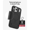 image:imageZAGG Sedona Snap Case with Kickstand for iPhone 17 Pro  Pitch Black Drop Protection 13ft4m MultiLayer Protection with Camera Button MagSafe Phone Case with ImpactAbsorbing BumpersPitch Black