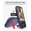 image:imageZAGG Sedona Snap Case with Kickstand for iPhone 17 Pro  Pitch Black Drop Protection 13ft4m MultiLayer Protection with Camera Button MagSafe Phone Case with ImpactAbsorbing BumpersBlue Royal Ember