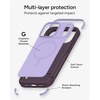 image:imageZAGG Sedona Snap Case with Kickstand for iPhone 17 Pro  Pitch Black Drop Protection 13ft4m MultiLayer Protection with Camera Button MagSafe Phone Case with ImpactAbsorbing BumpersPurple Dusty Grape