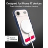 image:imageZAGG Sedona Snap Case with Kickstand for iPhone 17 Pro  Pitch Black Drop Protection 13ft4m MultiLayer Protection with Camera Button MagSafe Phone Case with ImpactAbsorbing BumpersRed  Light Cream   Blue