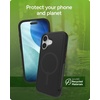 image:imageZAGG Sedona Snap Case with Kickstand for iPhone 17 Pro  Pitch Black Drop Protection 13ft4m MultiLayer Protection with Camera Button MagSafe Phone Case with ImpactAbsorbing BumpersFlood Black