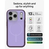 image:imageZAGG Sedona Snap Case with Kickstand for iPhone 17 Pro  Pitch Black Drop Protection 13ft4m MultiLayer Protection with Camera Button MagSafe Phone Case with ImpactAbsorbing BumpersPurple Dusty Grape
