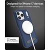 image:imageZAGG Sedona Snap Case with Kickstand for iPhone 17 Pro  Pitch Black Drop Protection 13ft4m MultiLayer Protection with Camera Button MagSafe Phone Case with ImpactAbsorbing BumpersNavy Blue