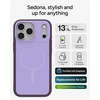 image:imageZAGG Sedona Snap Case with Kickstand for iPhone 17 Pro  Pitch Black Drop Protection 13ft4m MultiLayer Protection with Camera Button MagSafe Phone Case with ImpactAbsorbing BumpersPurple Dusty Grape