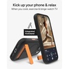 image:imageZAGG Sedona Snap Case with Kickstand for iPhone 17 Pro  Pitch Black Drop Protection 13ft4m MultiLayer Protection with Camera Button MagSafe Phone Case with ImpactAbsorbing BumpersFlood Black