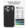 image:imageZAGG Sedona Snap Case with Kickstand for iPhone 17 Pro  Pitch Black Drop Protection 13ft4m MultiLayer Protection with Camera Button MagSafe Phone Case with ImpactAbsorbing BumpersFlood Black