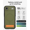 image:imageZAGG Sedona Snap Case with Kickstand for iPhone 17 Pro  Pitch Black Drop Protection 13ft4m MultiLayer Protection with Camera Button MagSafe Phone Case with ImpactAbsorbing BumpersGreen Sea Kelp