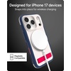 image:imageZAGG Sedona Snap Case with Kickstand for iPhone 17 Pro  Pitch Black Drop Protection 13ft4m MultiLayer Protection with Camera Button MagSafe Phone Case with ImpactAbsorbing BumpersRed  Light Cream   Blue