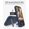 image:imageZAGG Sedona Snap Case with Kickstand for iPhone 17 Pro  Pitch Black Drop Protection 13ft4m MultiLayer Protection with Camera Button MagSafe Phone Case with ImpactAbsorbing BumpersNavy Blue
