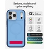 image:imageZAGG Sedona Snap Case with Kickstand for iPhone 17 Pro  Pitch Black Drop Protection 13ft4m MultiLayer Protection with Camera Button MagSafe Phone Case with ImpactAbsorbing BumpersBlue Royal Ember