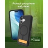 image:imageZAGG Sedona Snap Case with Kickstand for iPhone 17 Pro  Pitch Black Drop Protection 13ft4m MultiLayer Protection with Camera Button MagSafe Phone Case with ImpactAbsorbing BumpersFlood Black