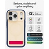 image:imageZAGG Sedona Snap Case with Kickstand for iPhone 17 Pro  Pitch Black Drop Protection 13ft4m MultiLayer Protection with Camera Button MagSafe Phone Case with ImpactAbsorbing BumpersRed  Light Cream   Blue
