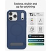 image:imageZAGG Sedona Snap Case with Kickstand for iPhone 17 Pro  Pitch Black Drop Protection 13ft4m MultiLayer Protection with Camera Button MagSafe Phone Case with ImpactAbsorbing BumpersNavy Blue