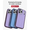 image:imageZAGG Sedona Snap Case with Kickstand for iPhone 17 Pro  Pitch Black Drop Protection 13ft4m MultiLayer Protection with Camera Button MagSafe Phone Case with ImpactAbsorbing BumpersPurple Dusty Grape