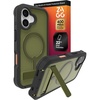 image:imageZAGG Rainier Case with Kickstand for iPhone 17 Pro Max  Green Sea Kelp Graphene 22ft 7m Drop Protection Lanyard Attach Points MagSafe Wireless Charging Compatible 2Piece Design Phone CaseGreen Sea Kelp