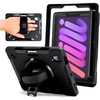image:imageZAGG Rugged Tablet Case for iPad Air 13 M5 M4 M3 M2  Protective 360 Rotating Hand Strap Integrated Kickstand DropProof Ideal for Business Warehouse and Field Use BlackiPad Air 13 M2