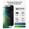 image:imageZAGG Privacy XTR Screen Protector for iPhone 17 Pro Max  4Way Privacy FullScreen Filter 5X Stronger FingerprintResistant Tempered Glass Smooth Feel Easy TwoStep InstallationiPhone Air