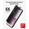 image:imageZAGG Privacy XTR Screen Protector for iPhone 17 Pro Max  4Way Privacy FullScreen Filter 5X Stronger FingerprintResistant Tempered Glass Smooth Feel Easy TwoStep InstallationiPhone 17e 16e 14 13 13 Pro