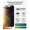 image:imageZAGG Privacy XTR Screen Protector for iPhone 17 Pro Max  4Way Privacy FullScreen Filter 5X Stronger FingerprintResistant Tempered Glass Smooth Feel Easy TwoStep InstallationiPhone 17 Pro Max